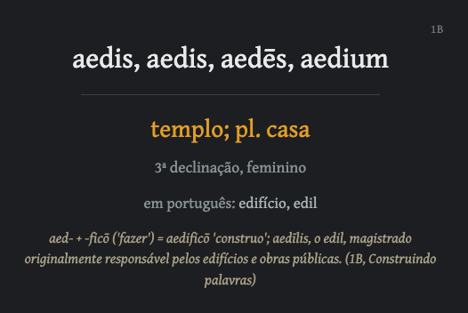 Vocabulary card
